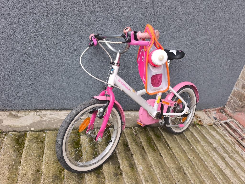 Vélo fille BTwin princess 16", Vélos & Vélomoteurs, Enlèvement, 16 pouces, BTwin Décathlon, Frein à main