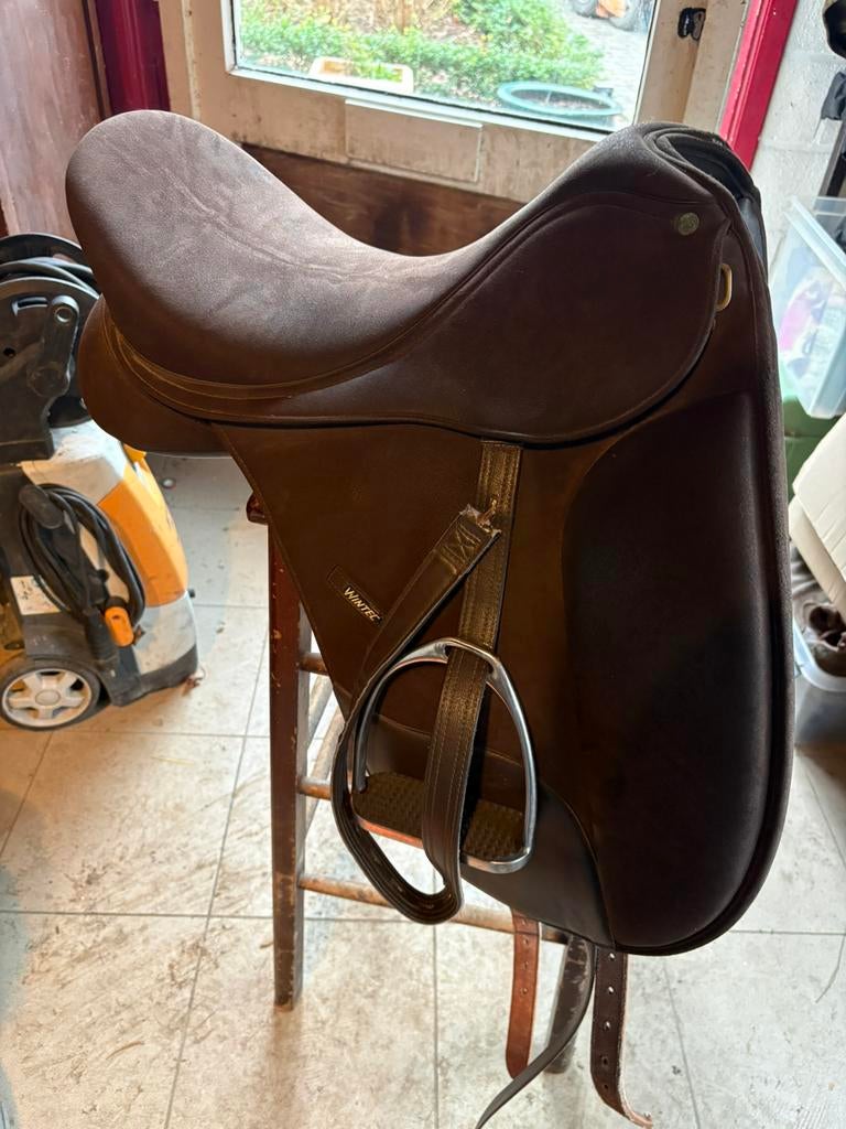 Wintec Isabell Werth bruin, Dieren en Toebehoren, Paarden en Pony's | Zadels, Ophalen, Zo goed als nieuw, Dressuur