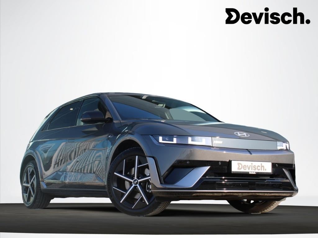 HYUNDAI IONIQ 5 CORE PLUS N-LINE 84 KWH - RWD *DEMO*500KM AR, Auto's, Hyundai, Zwart, IONIQ 5, Leder en Stof, Break