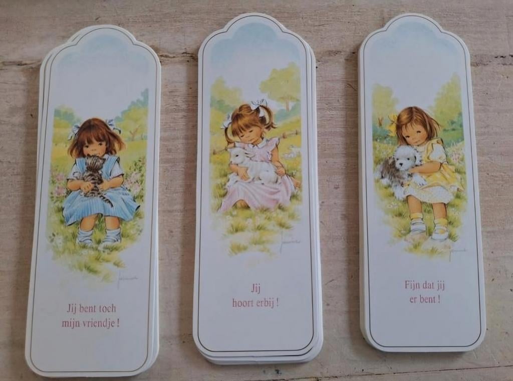 Lannoo 80's Janine vintage communiekaartjes/-prentjes, Enlèvement ou Envoi, Neuf