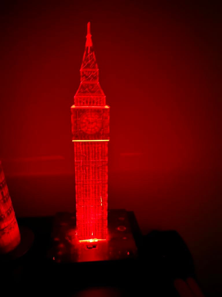 Ravensburger 3D puzzel - Big Ben London - met licht Night Ed, Ophalen of Verzenden, Minder dan 500 stukjes, Gebruikt, Rubik's of 3D-puzzel