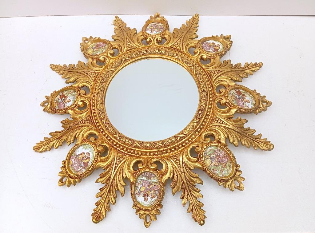 rare miroir FRAGONARD en bronze, Enlèvement ou Envoi, Bronze