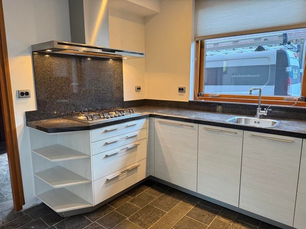 #5 L-vormige keuken, Huis en Inrichting, Ophalen, Graniet of Steen, Hoekkeuken