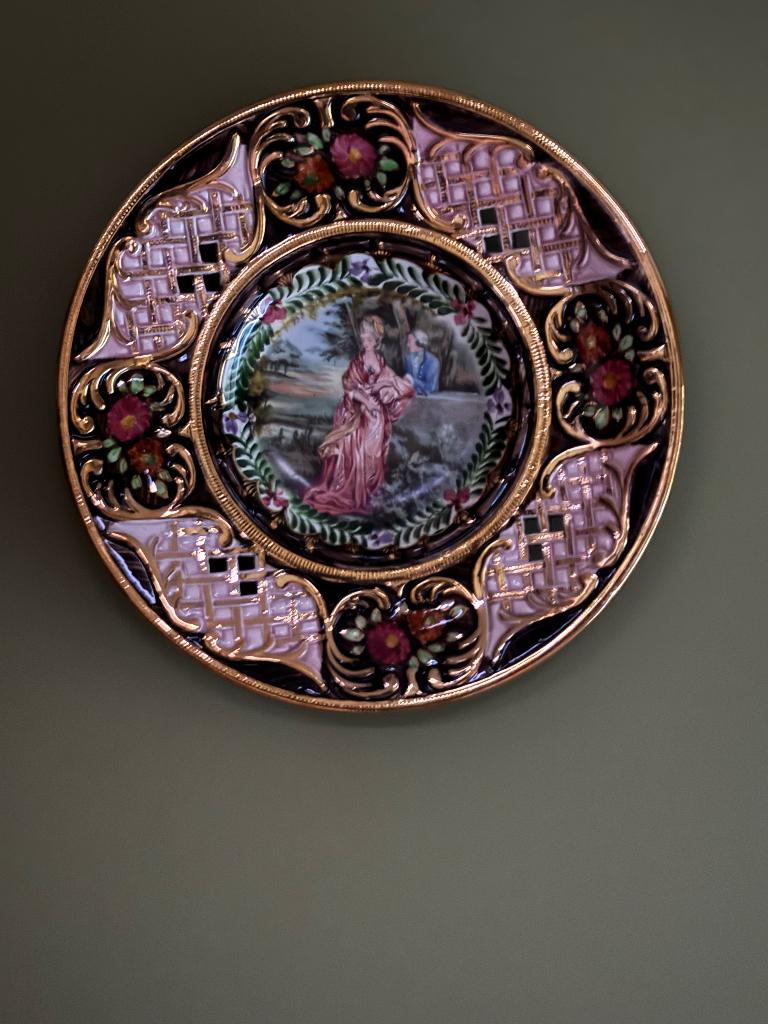 Antieke wandplateau xl, Antiek en Kunst, Ophalen