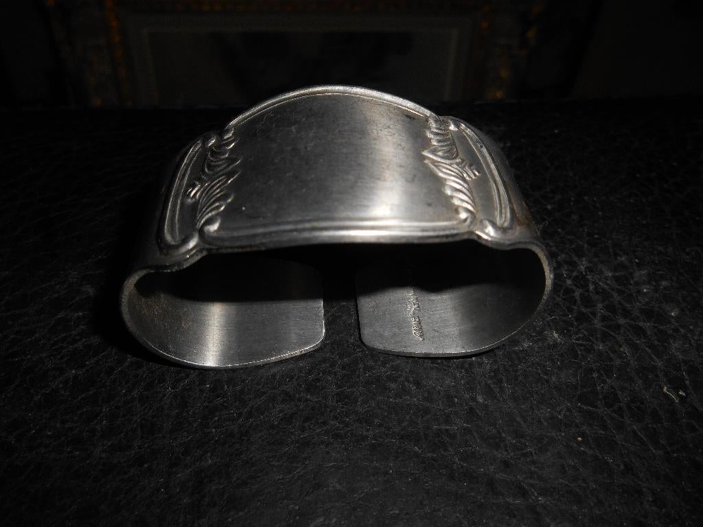 Rond de table ovale en inox argent poinçon, Enlèvement ou Envoi, Argent