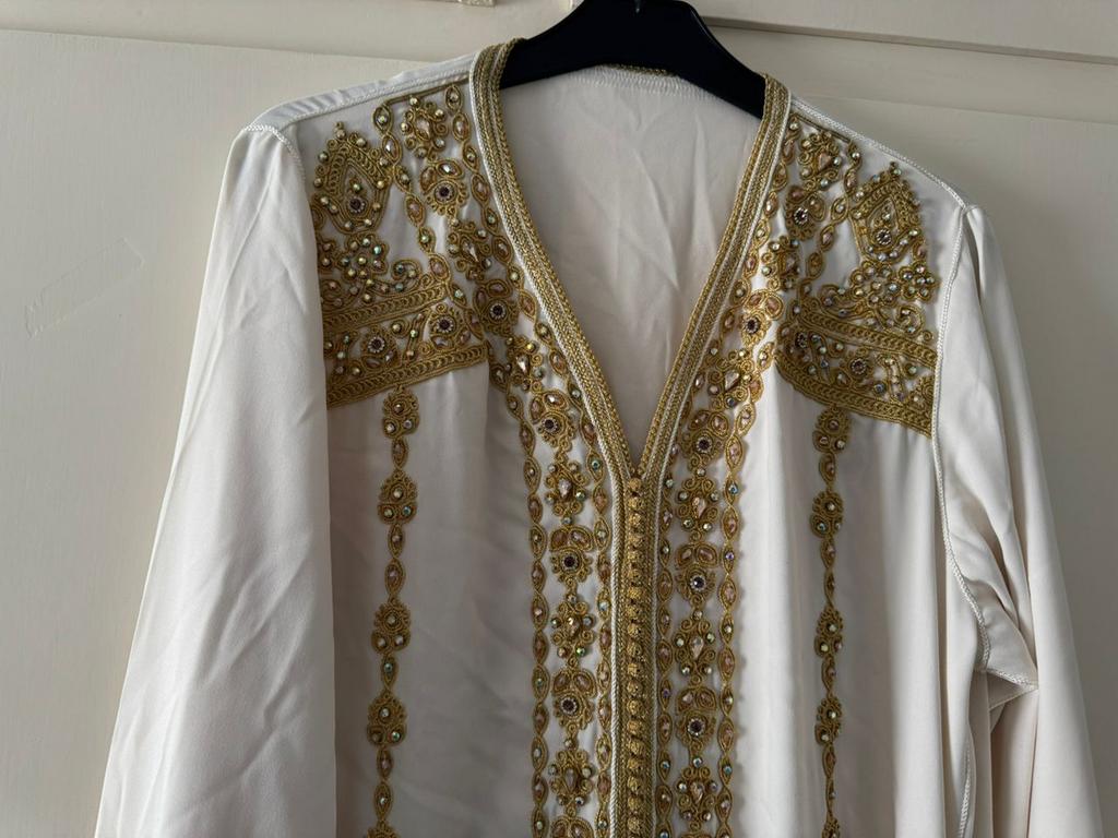 Witte kaftan, Ophalen, Overige typen, Wit, Maat 42/44 (L)