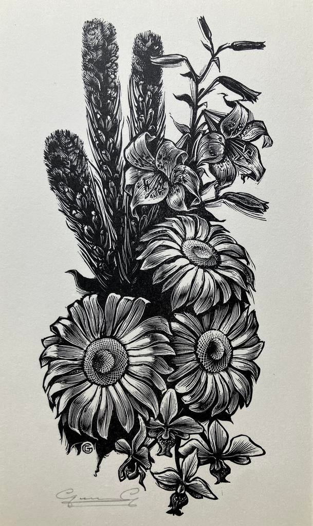 Linosnede Gerard Gaudaen (1927-2003), Ophalen of Verzenden