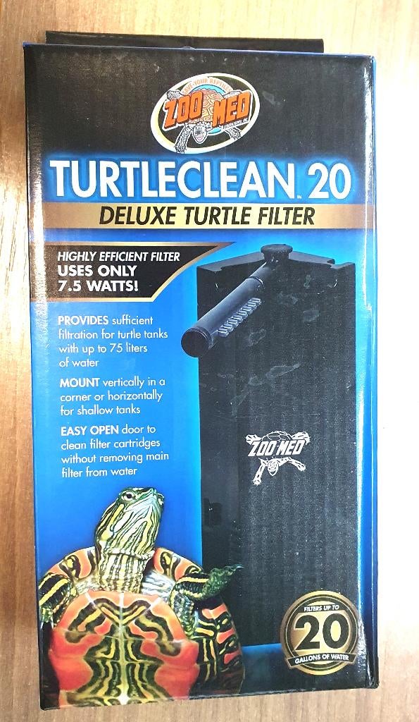 Filtre Zoo Med Turtleclean 20 Deluxe pour tortues, Animaux & Accessoires, Enlèvement ou Envoi, Neuf, Terrarium ou Paludarium