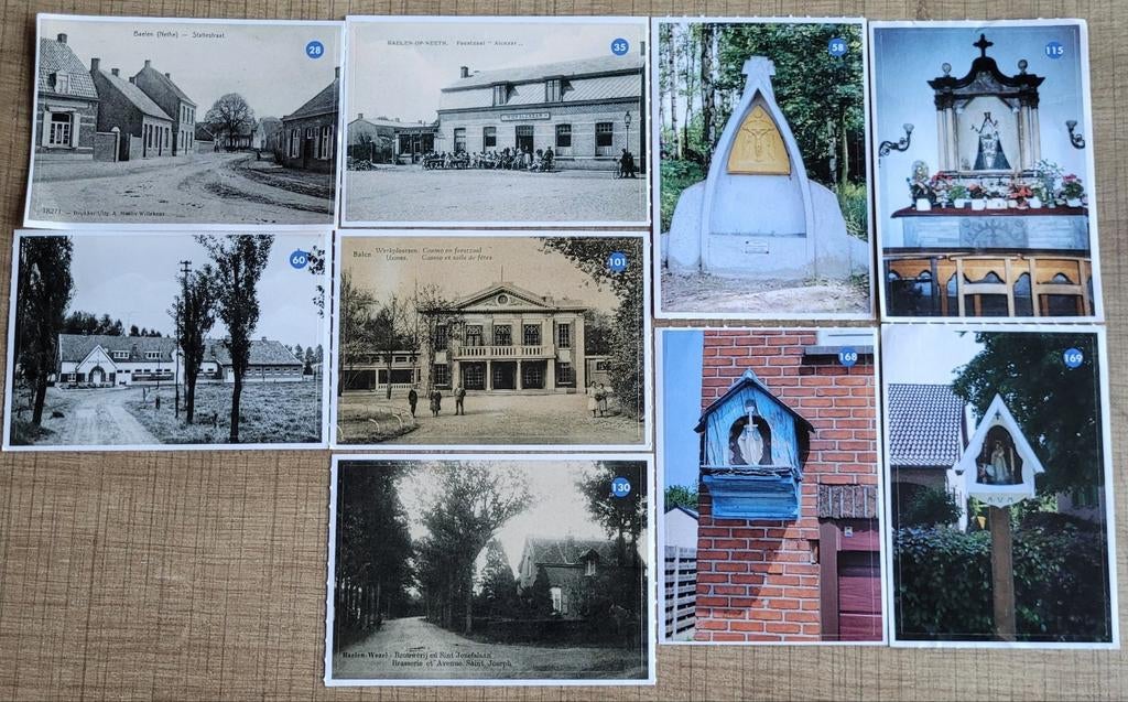 9 stickers: Historisch Balen en Olmen, Ophalen of Verzenden, Zo goed als nieuw, Overige typen