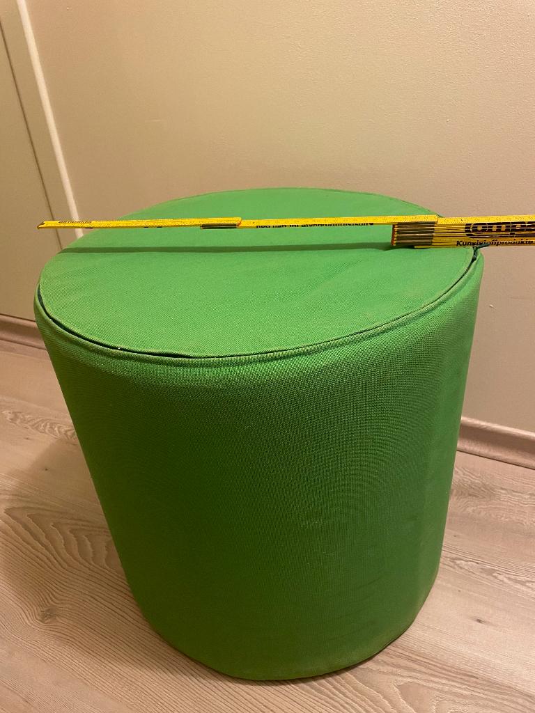 Pouf d'appoint en tissu vert, Maison & Meubles, Canapés | Repose-pieds & Poufs, Rond, Enlèvement, Moins de 50 cm, Moins de 50 cm