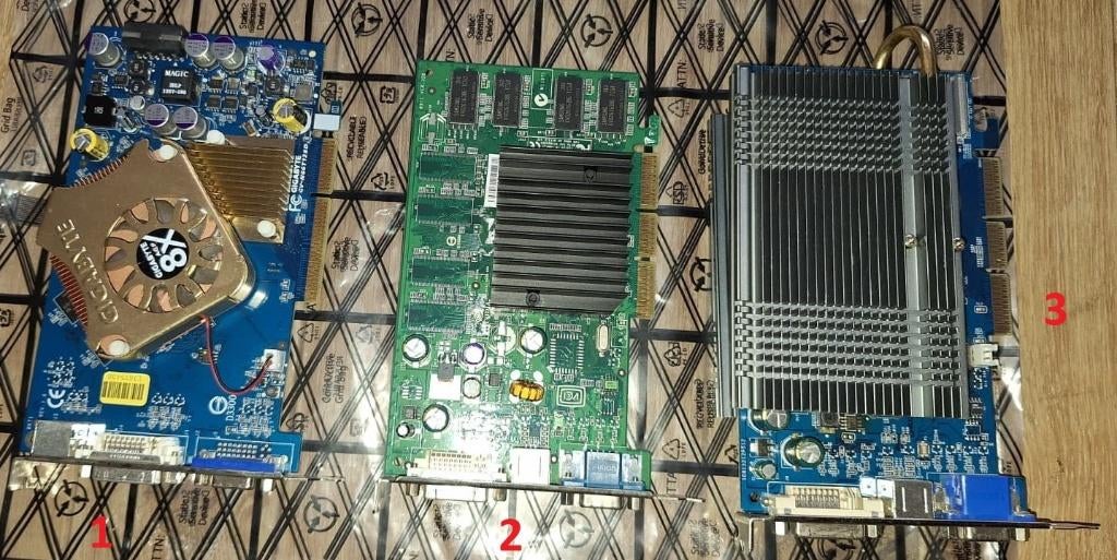 Cartes vidéo AGP rétro Lot1 Nvidia/ATI, Informatique & Logiciels, Enlèvement ou Envoi, VGA, Utilisé, AGP