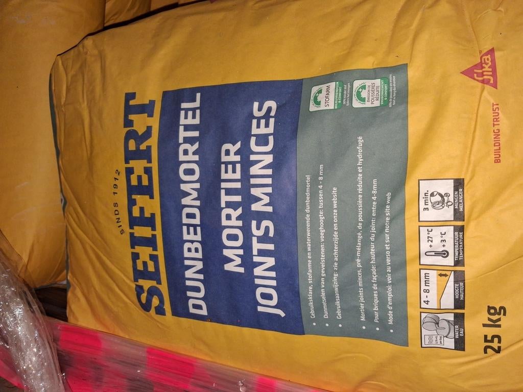 seifert dunbed mortel 1004, Doe-het-zelf en Bouw, Metselstenen, Ophalen, Nieuw