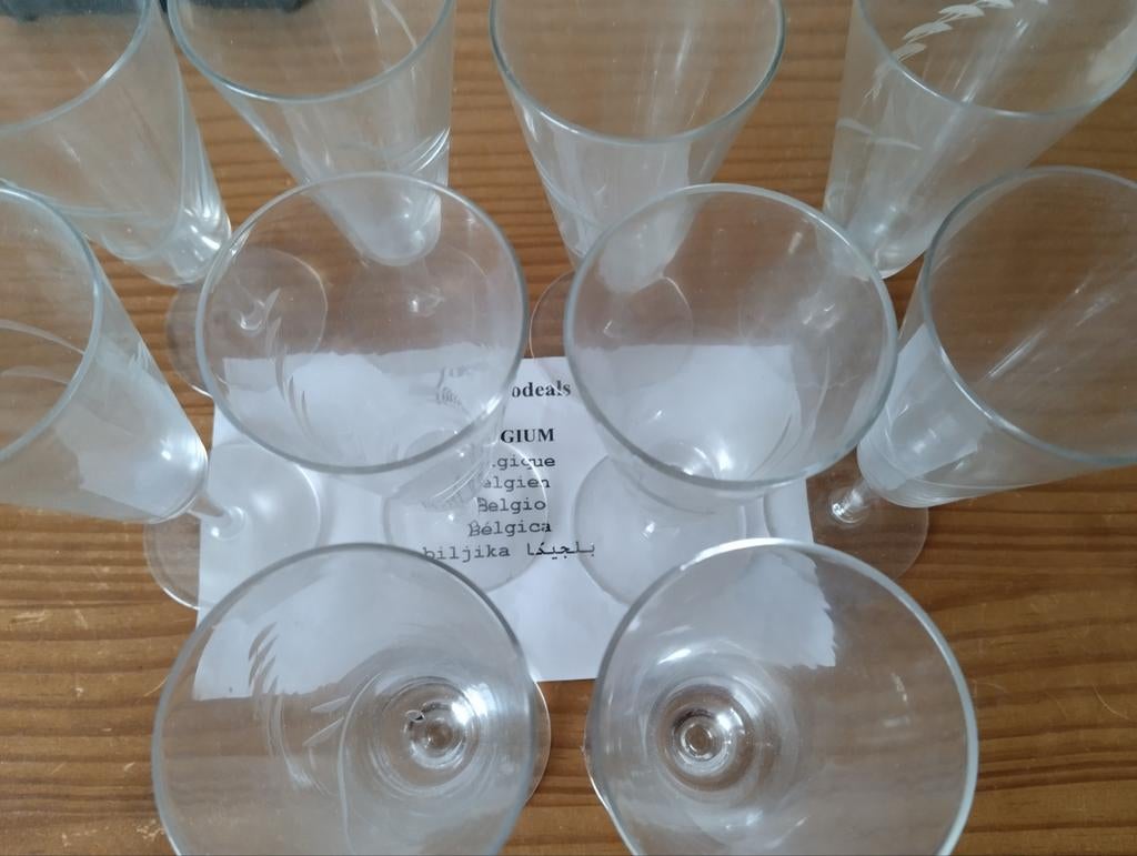 Set van 10 retro champagne fluit, Verzamelen, Glas en Drinkglazen, Ophalen of Verzenden