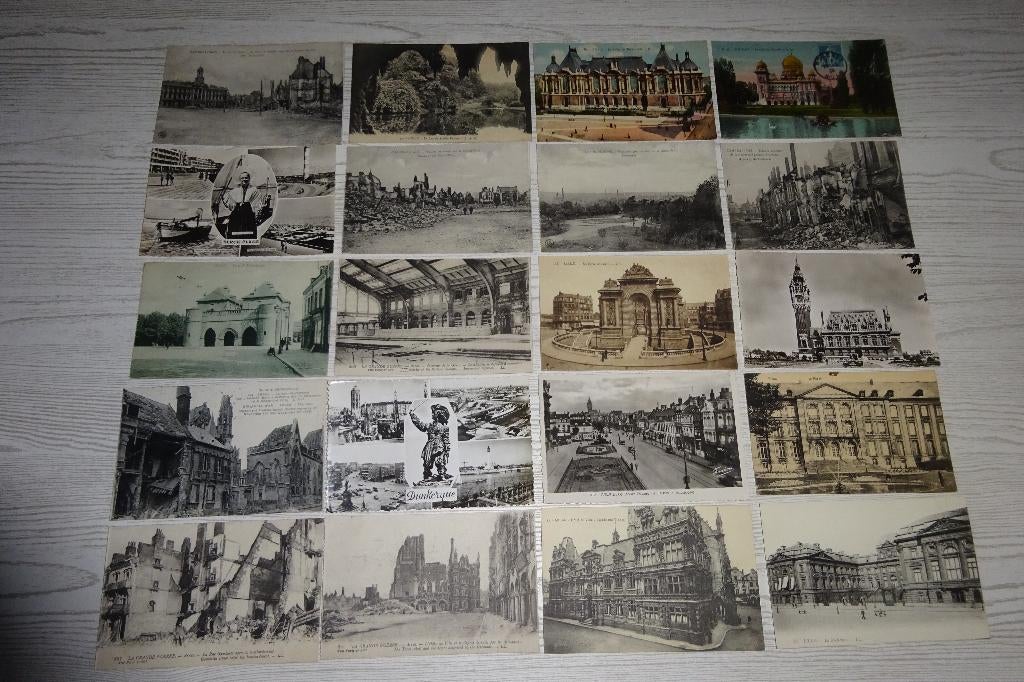 Lot 70 cartes postales nord de la France - 70 postkaarten, Ophalen of Verzenden, Frankrijk
