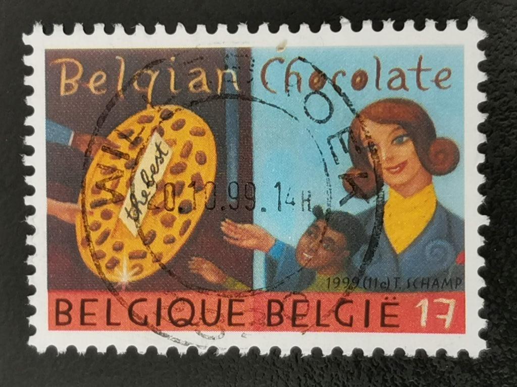 Belgie 1999 - Belgische chocolade, Postzegels en Munten, Ophalen of Verzenden, Gestempeld