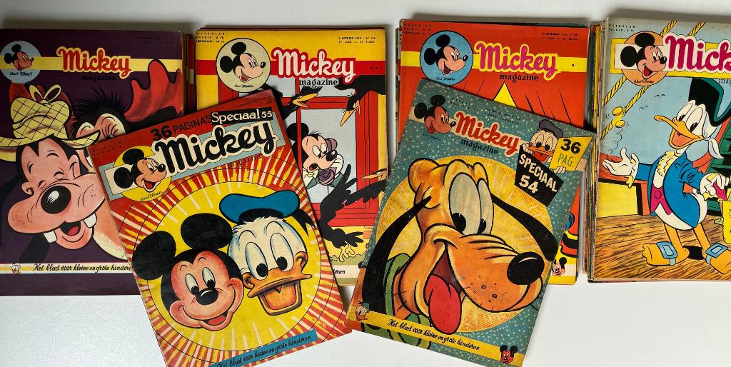 Mickey Magazine - Disney - verzameling - 1953/1958, Livres, Envoi