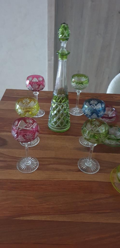 6 verres VSL + CARAFE, Antiquités & Art, Enlèvement