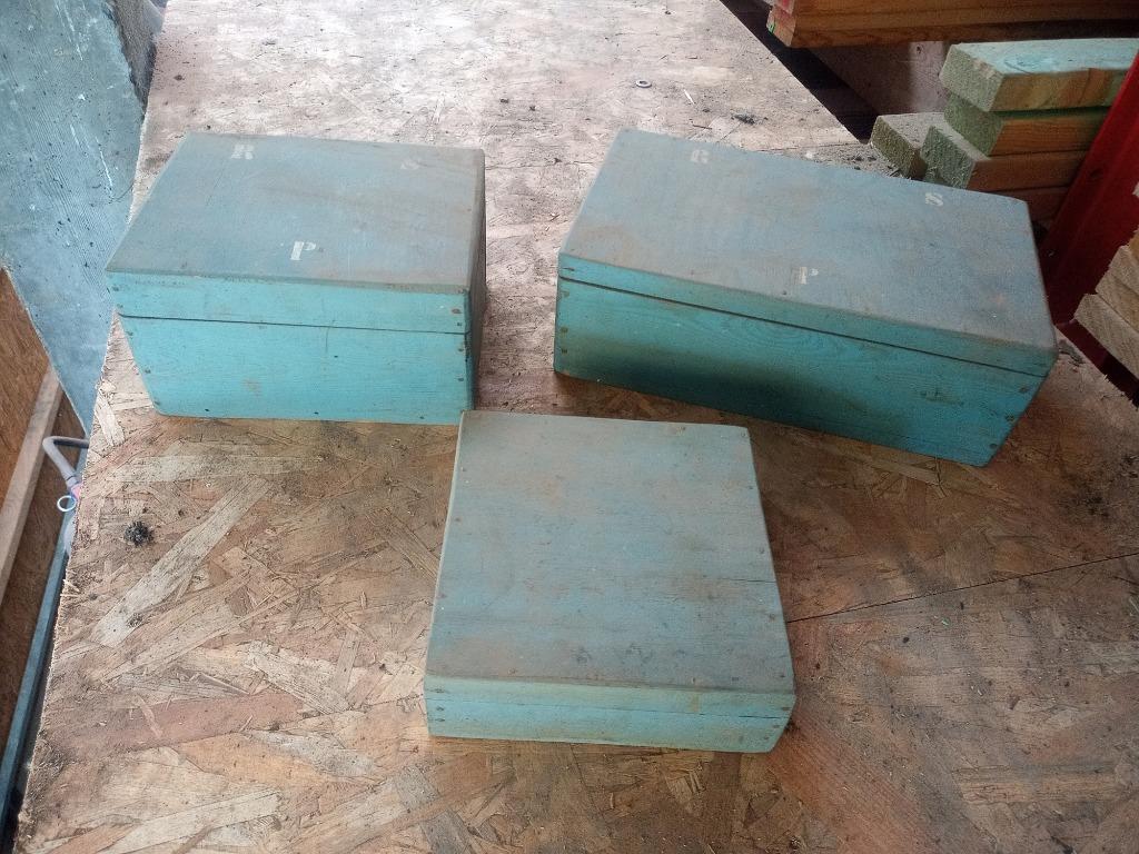 Houten bakjes vintage, Ophalen