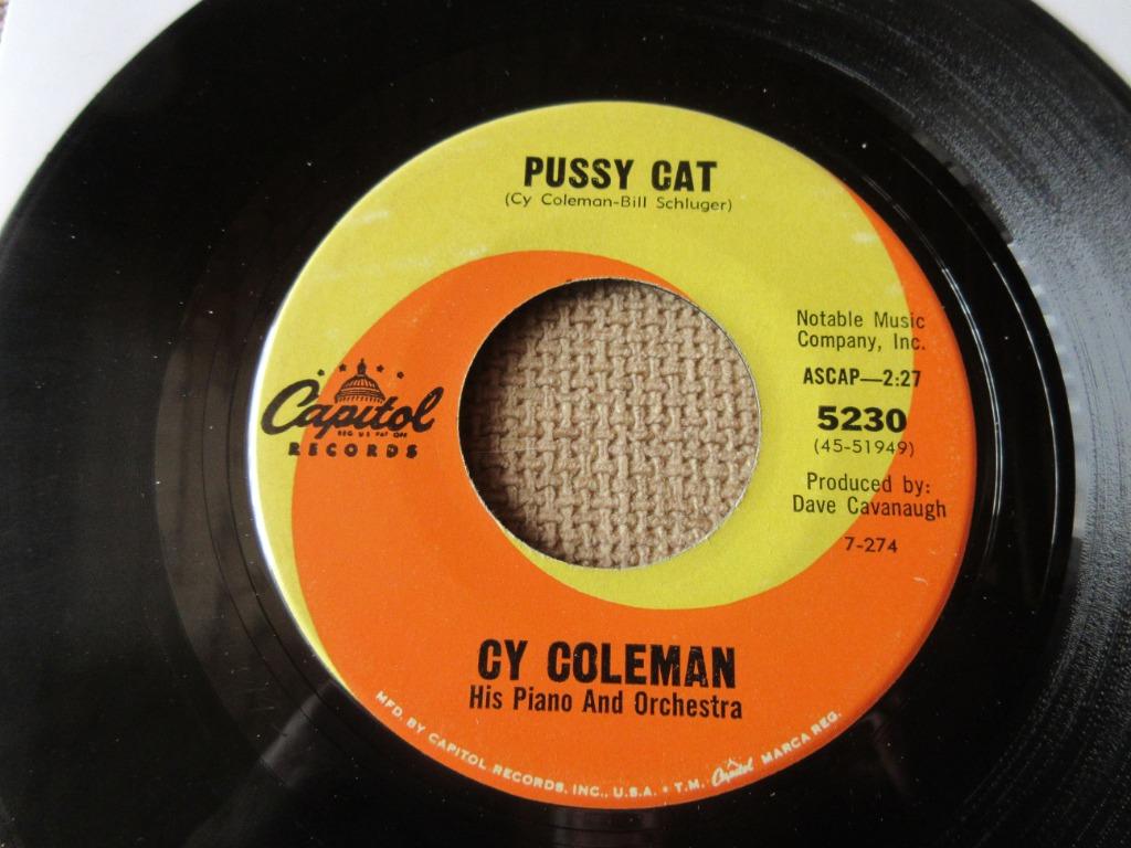 Cy Coleman‎ — Thema van Pussy Cat/Playboy, Gebruikt, 7 inch, Single, Ophalen of Verzenden