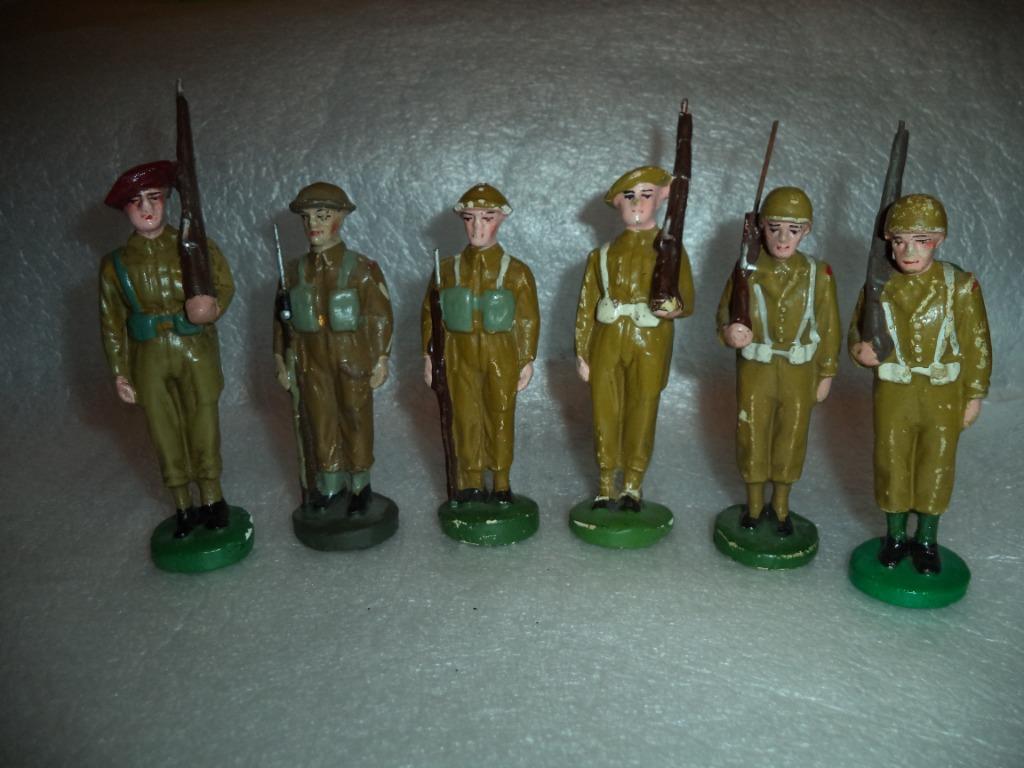 Nazaire Beeusaert 6 soldats de garde, Antiquités & Art, Antiquités | Jouets, Enlèvement ou Envoi