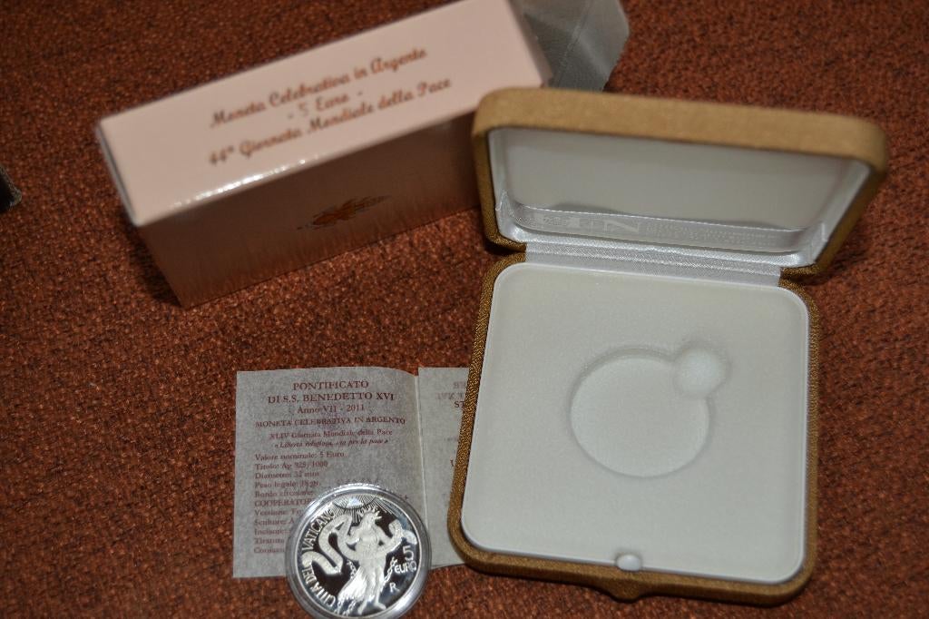 5 euro Vatikaan 2011, Postzegels en Munten, Vaticaanstad, Setje, Zilver, Ophalen of Verzenden