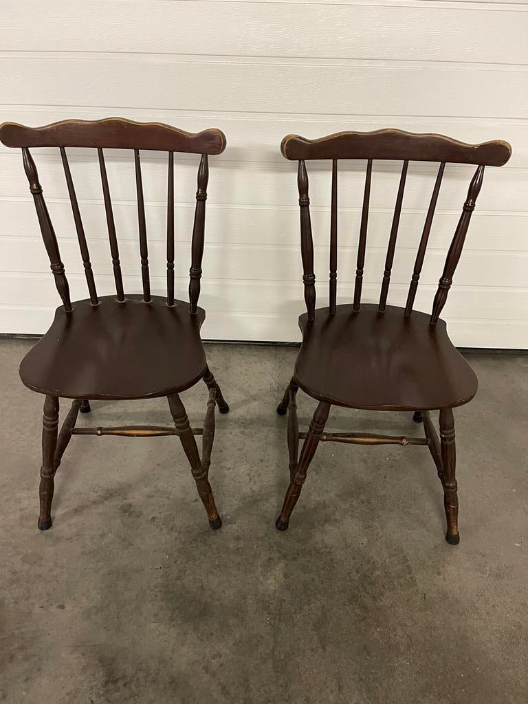 SET VAN 2 WINDSOR STOELEN, SPIJLENSTOELEN, Ophalen of Verzenden