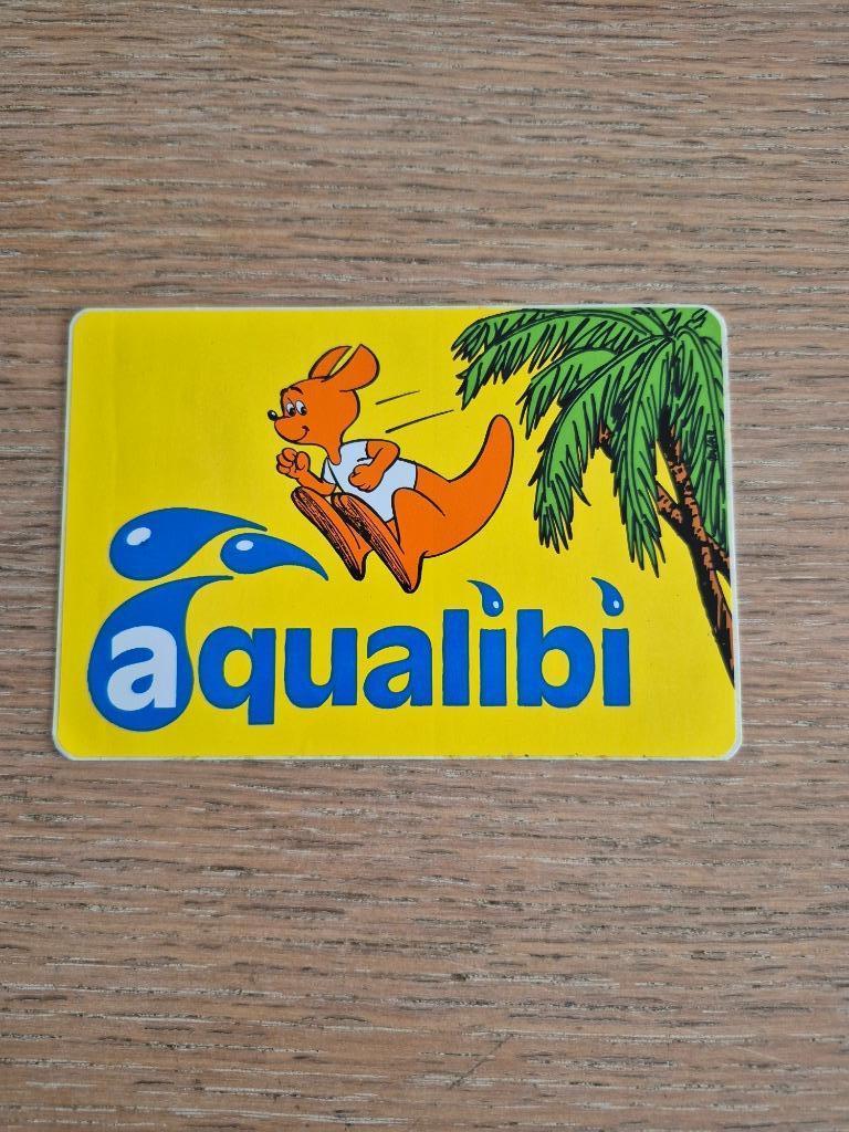 Sticker oud Aqualibi (Walibi), Collections, Enlèvement ou Envoi, Comme neuf