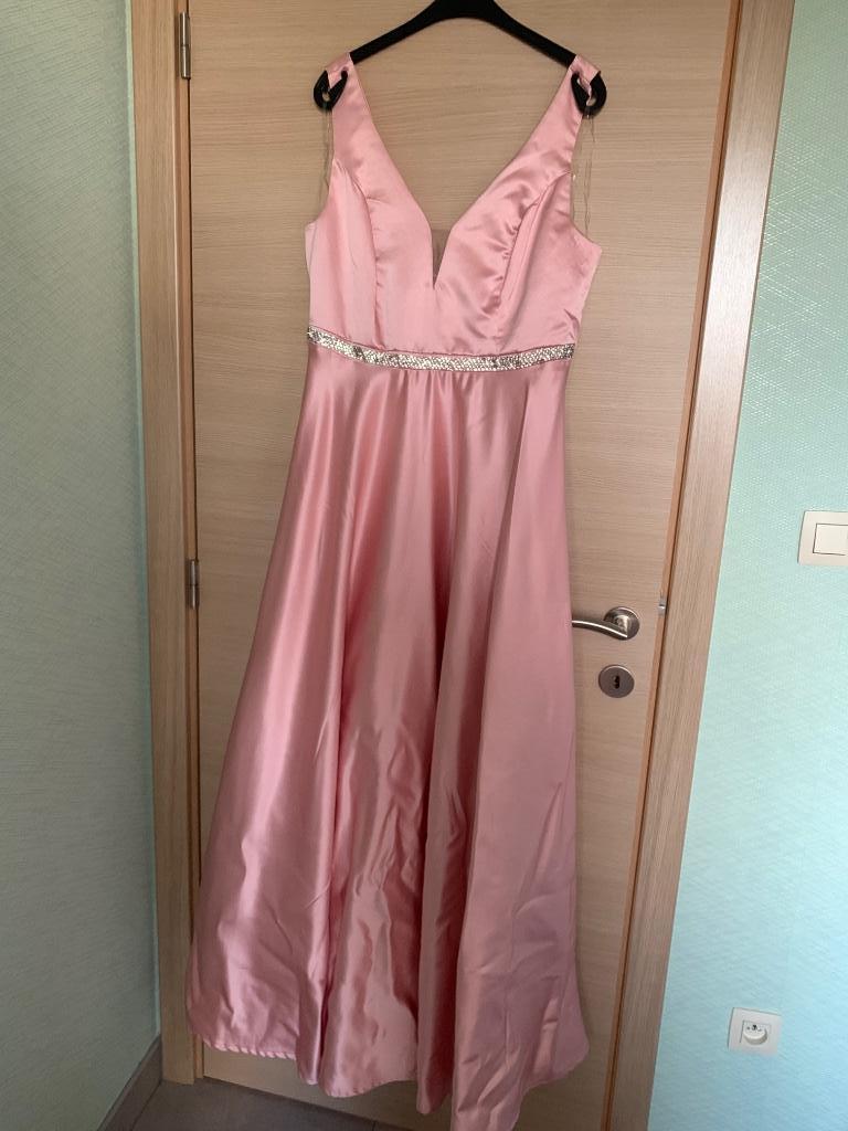 Roze cocktail jurk, Kleding | Dames, Ophalen, Maat 42/44 (L), Zo goed als nieuw, Roze