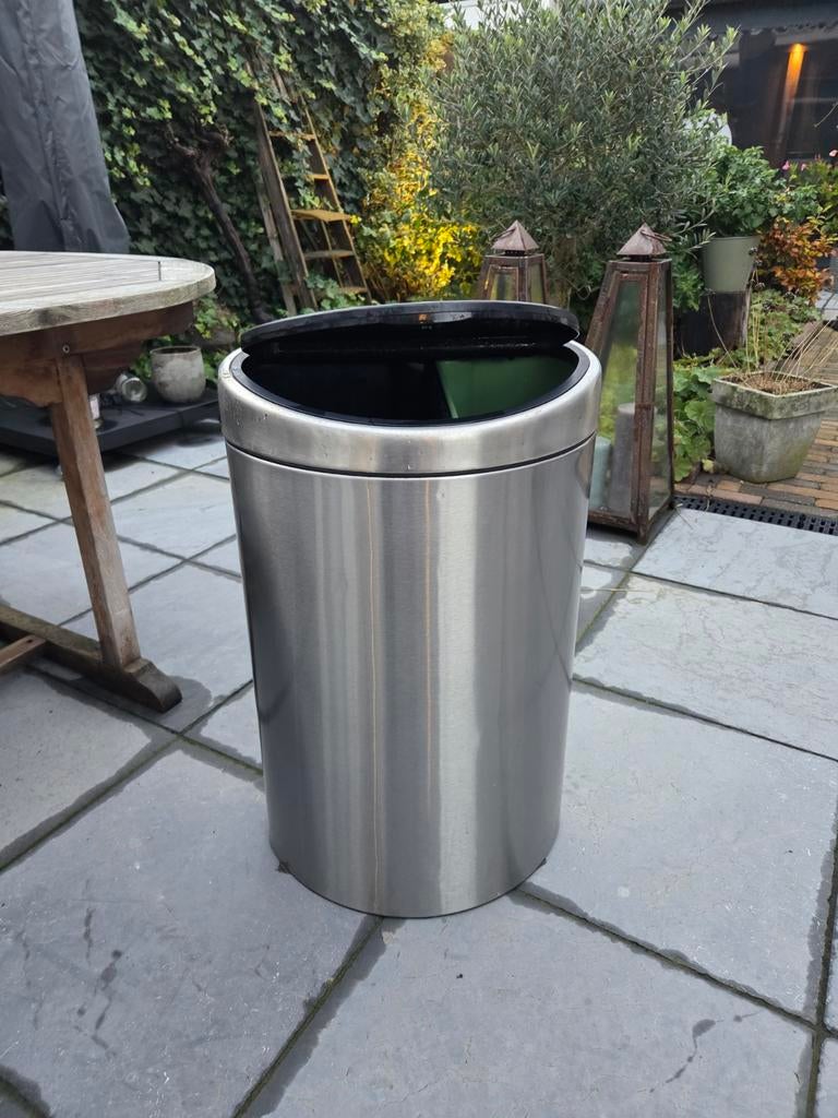 Brabantia Duo Touch Bin te koop Deksel is stuk, Enlèvement ou Envoi
