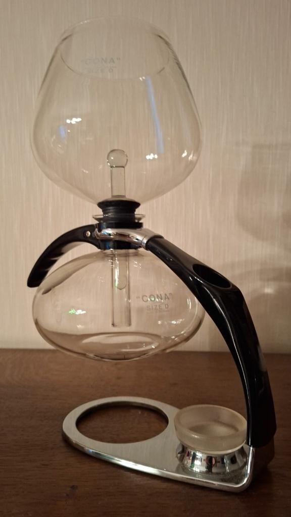 Cona koffiezetapparaat - vacuüm-/sifon koffiezetter, Elektronische apparatuur, Koffiezetapparaten, Zo goed als nieuw, Gemalen koffie