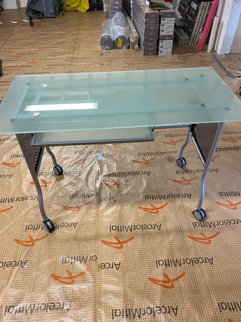 Bureau en verre avec tablette, Enlèvement