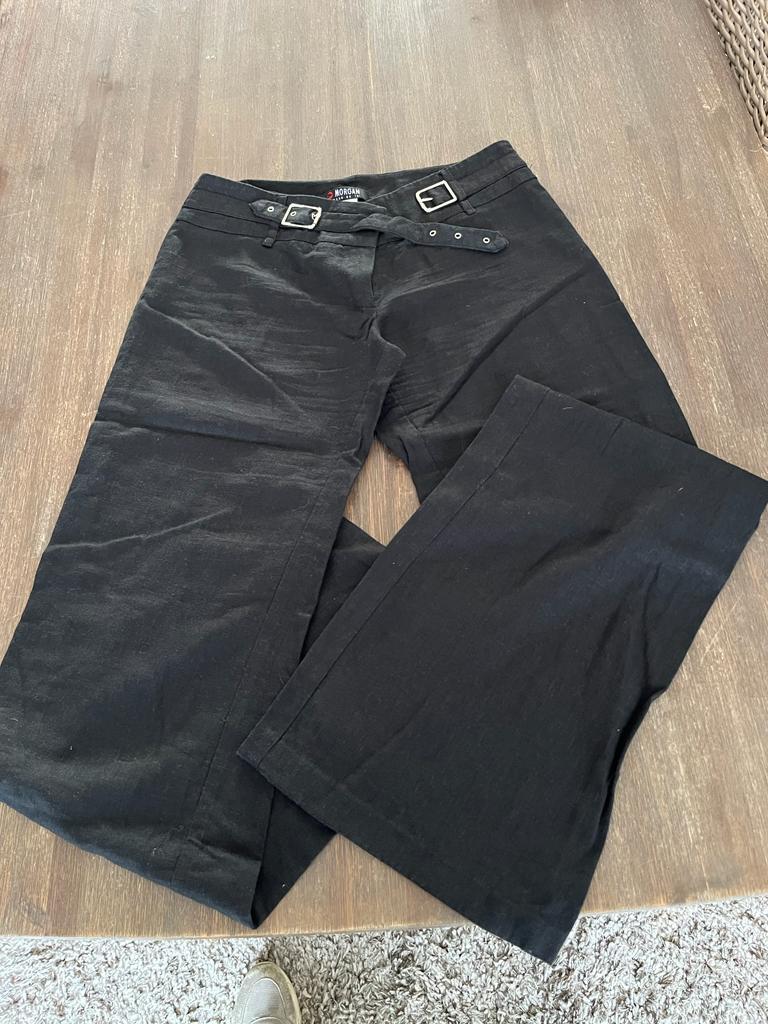 Geklede broek,maat 36,Morgan, Zwart, Maat 36 (S), Lang, Gedragen