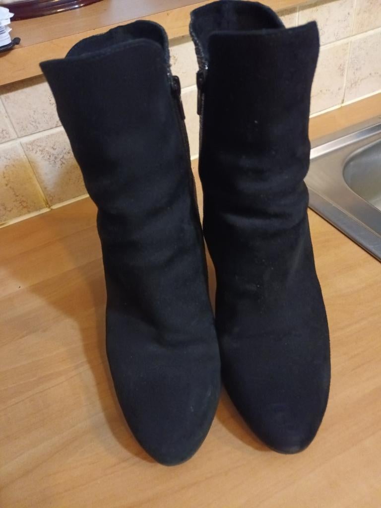 Laarsjes "VERO  CUDIO " suède leder en leder n, Ophalen of Verzenden, Nieuw