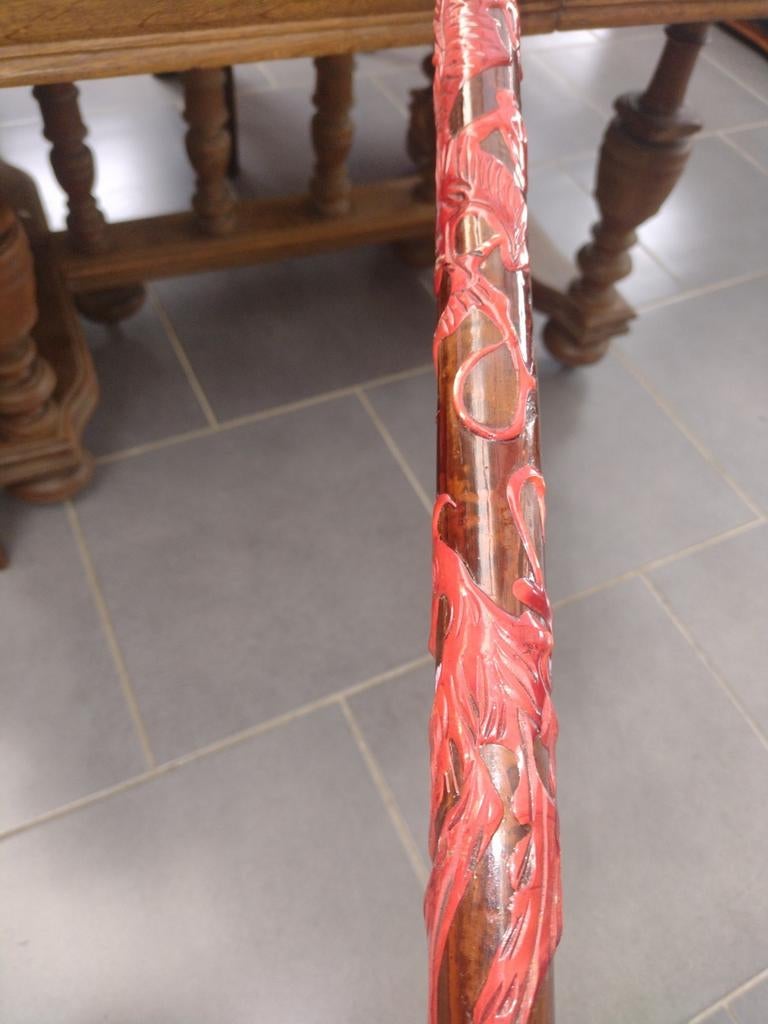 Canne  Motif chinois, Antiquités & Art, Antiquités | Meubles | Tables, Enlèvement ou Envoi