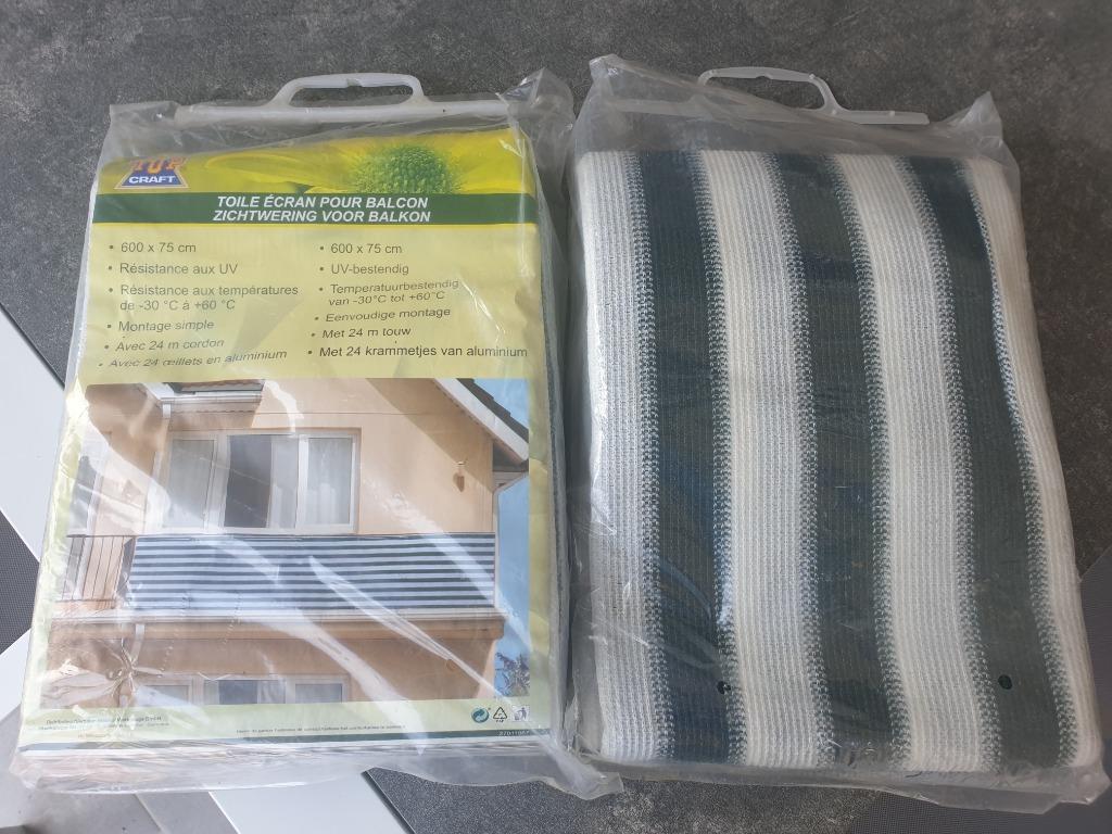 ZICHTWERING BALKON - doek 600 x 75 cm, Ophalen of Verzenden, Nieuw