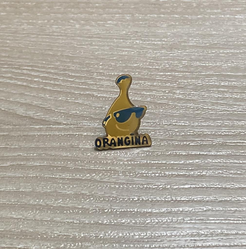 PIN - ORANGINA - LIMONADE - LEMONADE, Collections, Envoi, Utilisé, Marque, Insigne ou Pin's