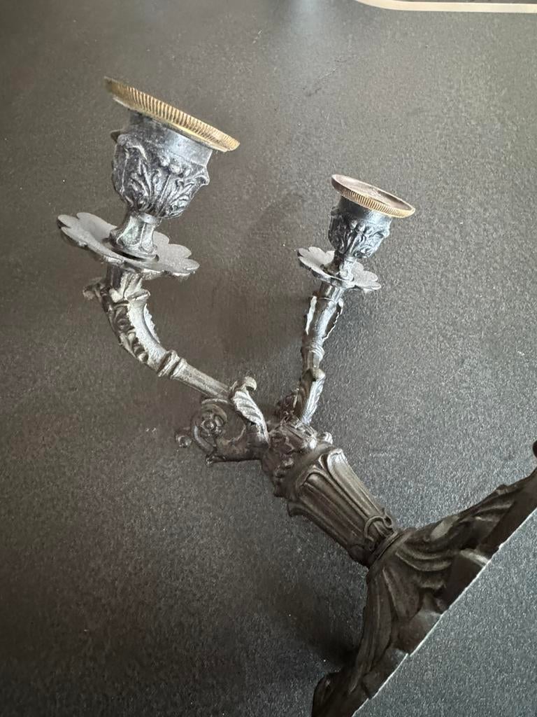 Gietijzer muur kaarsen, Antiek en Kunst, Ophalen of Verzenden, Overige materialen