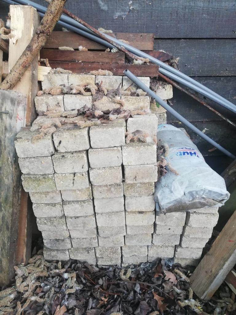 Gratis klinkers, Jardin & Terrasse, Pavé & Dalles, Enlèvement, Briques