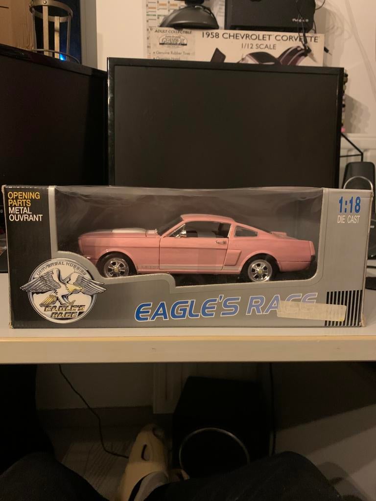 Eagles Race 1/18 Ford Mustang GT350 1966, Enlèvement ou Envoi, Comme neuf, Voiture