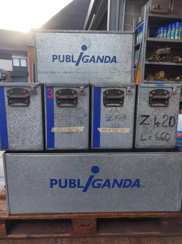 Metalen opbergkisten - materiaalbak - galva - OCTANORM