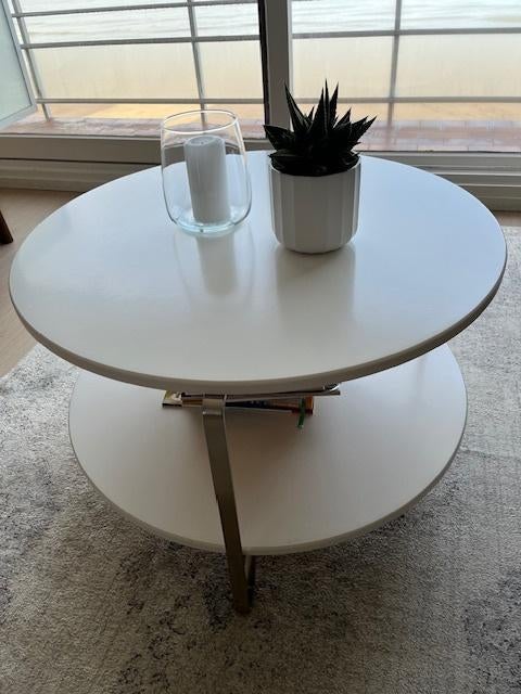 table basse, Maison & Meubles, Rond, Comme neuf, Enlèvement, 50 à 100 cm