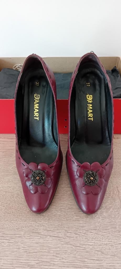 Escarpins bordeau Damart pointure 37, Neuf, Enlèvement ou Envoi, Autres couleurs, Escarpins
