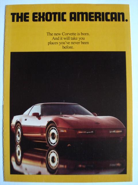 Chevrolet Corvette 1984 Brochure Catalogue Prospekt, Envoi, Comme neuf, Chevrolet