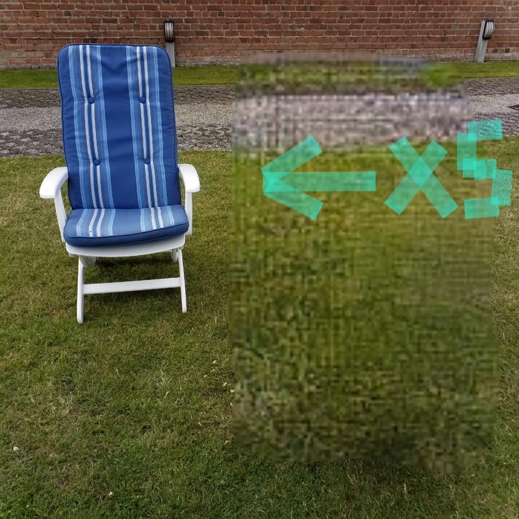 Chaise de jardin réglable Ettler Tiffany blanche, Enlèvement, Comme neuf, Ajustable