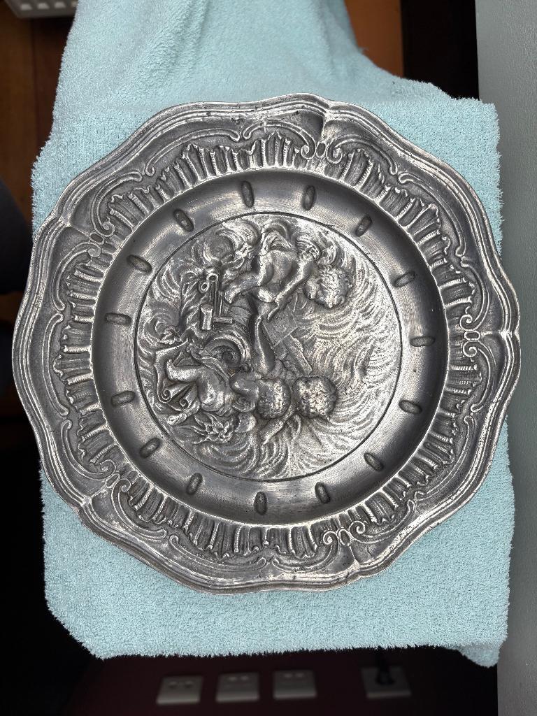 assiette en étain, Antiquités & Art, Enlèvement