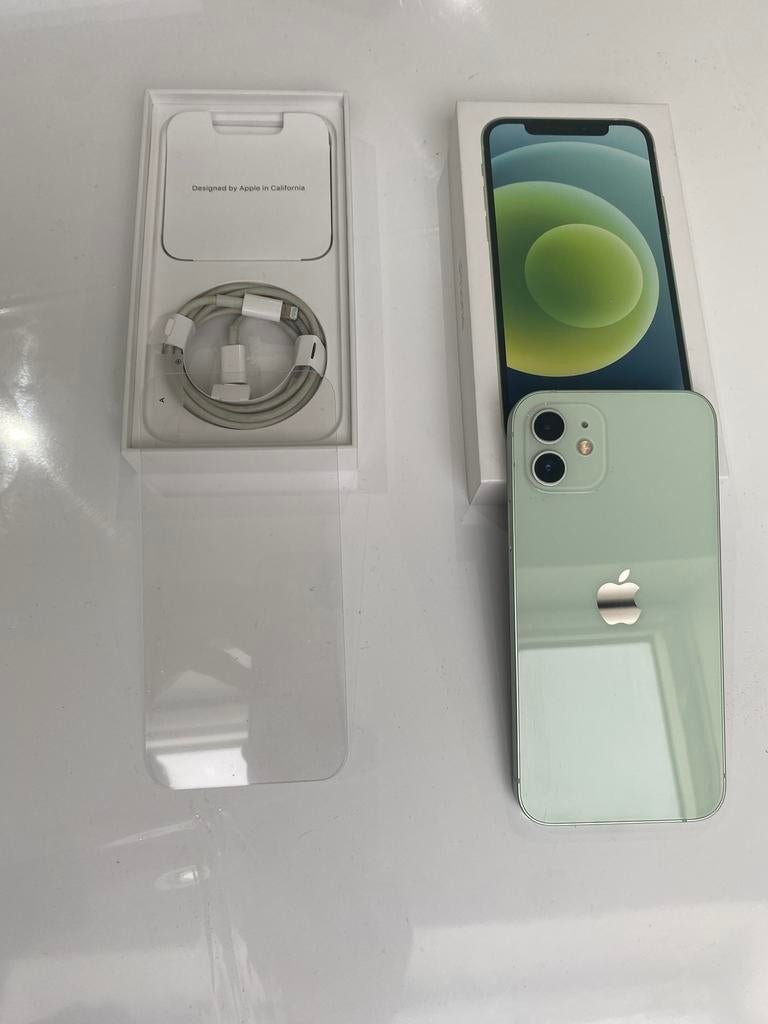 Iphone 12 128 Go vert clair, Télécoms, Téléphonie mobile | Apple iPhone, 128 GB, Enlèvement ou Envoi, 77 %, Comme neuf