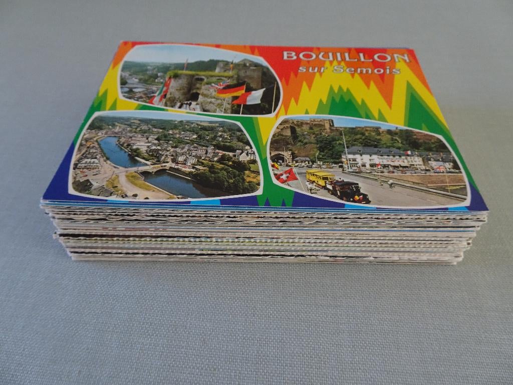 158 cartes postales de notre Province du Luxembourg, Envoi, Affranchie, Belgique et Luxembourg