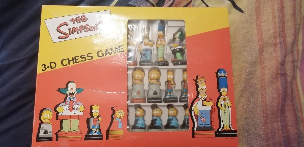 3D-schaakspel The Simpsons vintage schaakspellen, Verzamelen, Beelden en Beeldjes, Nieuw, Mens, Ophalen of Verzenden