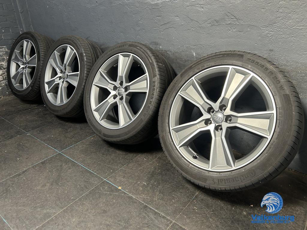 6mm! Originele Audi Q5 80A 20 inch antraciete velgen 5x112 z, Auto-onderdelen, Gebruikt, 255 mm, -, -