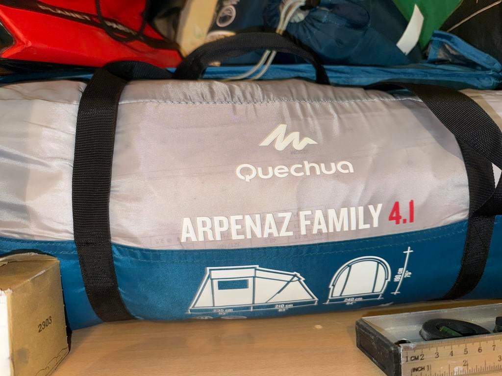 Tente Arpenaz Family 4.1, Caravans en Kamperen, Tenten, Ophalen, Zo goed als nieuw